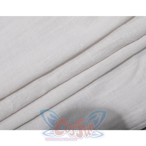 Mollymauk cosplay costume white vest fabric texture detail