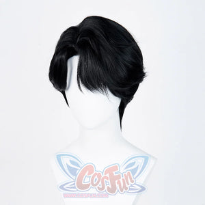 The Saja Boys Jinu Cosplay Wig, the short hair on both sides has smooth lines and fits the head contour