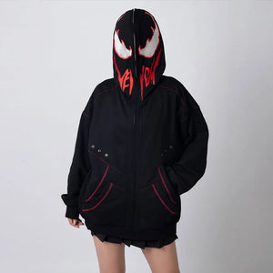 【CLEARANCE】COSFUN Original Black Red Cosplay Hoodie Jacket FAN0005