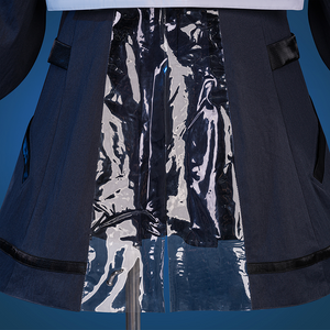Wuthering Waves Chisaki Cosplay Costume, the jacket has a transparent layer on the back.