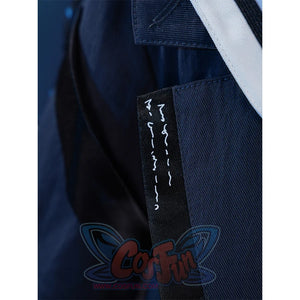 Wuthering Waves Chisaki Cosplay Costume, the collar has white printed decorations.
