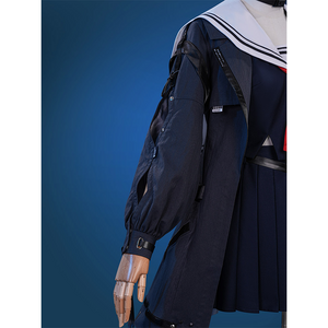 Wuthering Waves Chisaki Cosplay Costume, the sleeves have some openwork sections.