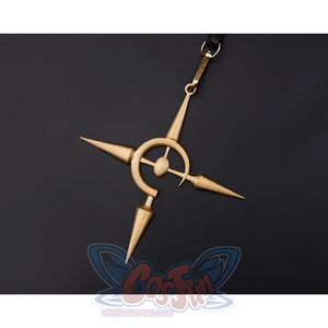 Wuthering Waves Gabrielle Cosplay Costume, the end of the armlet is a gold ornament.