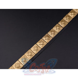 Wuthering Waves Gabrielle Cosplay Costume, simple metal choker fits the lines of the neck.