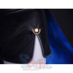 Wuthering Waves Gabrielle Cosplay Costume, the shorts feature a split design, with metal embellishments securing the split.