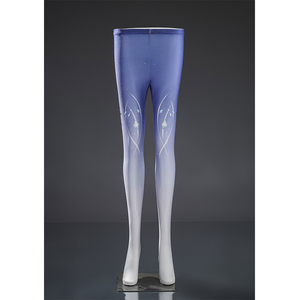 Mornye cosplay costume pantyhose featuring blue to white gradient with delicate pattern design