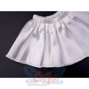 Phrolova cosplay costume white ruffled wrist ornaments with elasticated cuffs accessory