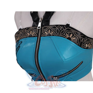 Zoey Cosplay Costume, the bust area features darts for a more fitted silhouette.