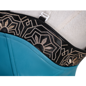 Zoey Cosplay Costume, a decorative black border with intricate patterns along the upper edge.