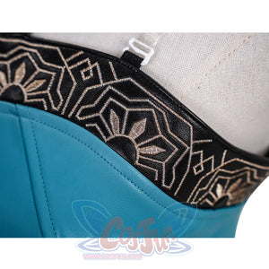 Zoey Cosplay Costume, a decorative black border with intricate patterns along the upper edge.