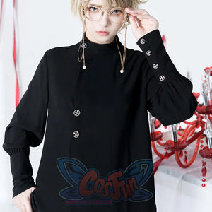 Vintage Simple Autumn Loose Long-sleeved Shirt S22482