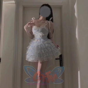 Lovely Classic Lolita Fairy Ballet Short Skirt Sets Blue / S / Short Skirt