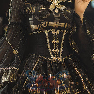 Classic Lolita Slim Lace Corset Black / S