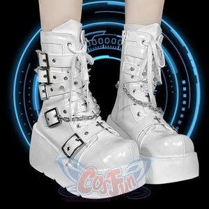 Original Spice Girl Lolita Round Toe Short Boots S22657 - cosfun