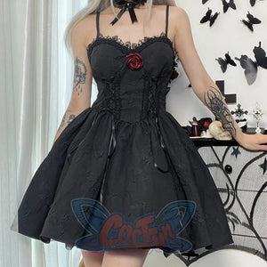 Summer Rose Lace High Waist Slip Dress S22927