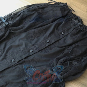 Lovely Classic Lolita Fairy Ballet Short Skirt Sets Black / S / Thin Coat