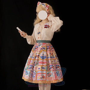 American Style Vintage Daily Lolita Skirt - cosfun