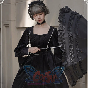 Elegant Autumn Winter Lolita Long-sleeved Dress