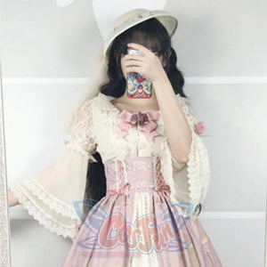 The Poem of Roses Elegant Lolita Short Sleeve Shirt - cosfun