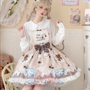 Daily Sweet and Lovely Cherry Lolita Jumper Skirt