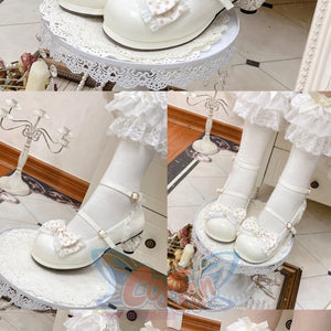 Sweet Middle-heeled Round Toe Lolita Shoes