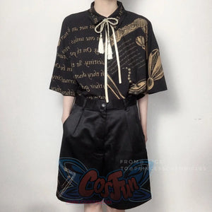 Summer Little Prince Loose Printed Lolita Short Sleeve Shirt