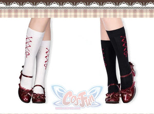 Lovely Bow Versatile Bear Lolita Calf Socks