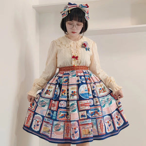 American Style Vintage Daily Lolita Skirt - cosfun