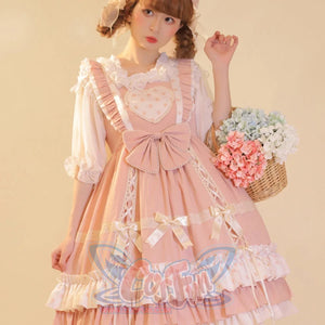 Sweet and Lovely Dot Lolita Jumper Skirt