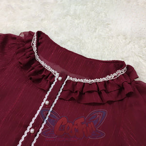 Elegant Lolita Lace Long Sleeve Sunscreen Shirt - cosfun