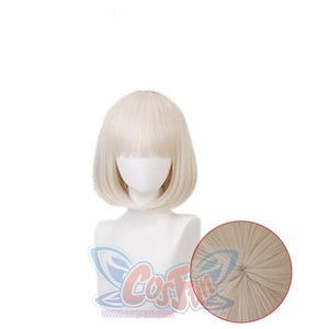 Beastars Haru Cosplay Wigs White Rabbit Bob Hair C00141 Only Wig