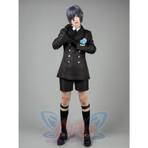 Black Butler Ciel Phantomhive Cosplay Costumes Funeral Outfit Mp004170