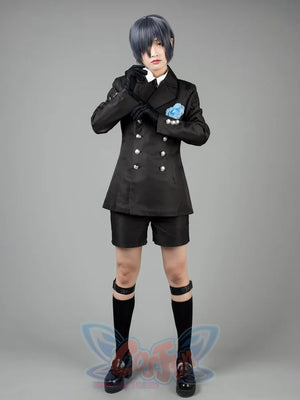 Black Butler Ciel Phantomhive Cosplay Costumes Funeral Outfit Mp004170