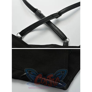 Black Tulle High Waist Sleeveless Slip Dress