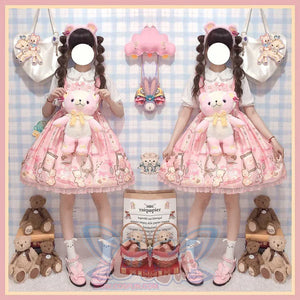 Sweet and Lovely Lolita Crossbody Bear Bag