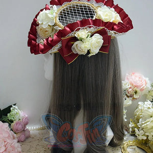 Original Elegant And Classic Lolita Flowers Straw Hat