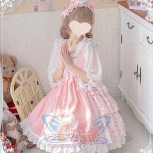 Daily Lovely Cat Paw Lolita Jumper Skirt - cosfun