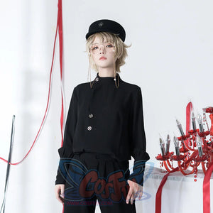 Vintage Simple Autumn Loose Long-sleeved Shirt S22482