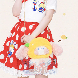 Lovely Lolita Lemon Dog Crossbody Bag Yellow