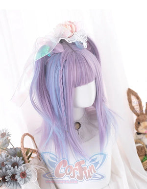Harajuku Highlights Long Hair Lolita Wig Purple