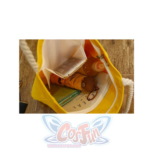 Cartoon Canvas Shopping Tote Bag