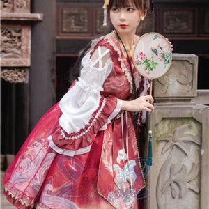 Chinese Style Daily Lolita Long Sleeve Dress