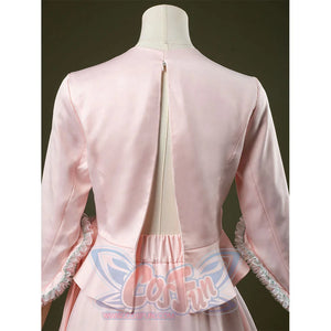 Close up Glinda cosplay costume upper part back view