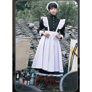 Coffee Big Man Maid Cute Gay Lolita Cross-Dressing Cosplay Costume Costumes