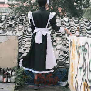 Coffee Big Man Maid Cute Gay Lolita Cross-Dressing Cosplay Costume Costumes