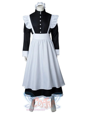Coffee Big Man Maid Cute Gay Lolita Cross-Dressing Cosplay Costume J40775 Costumes