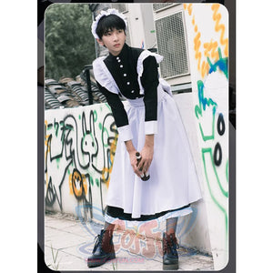 Coffee Big Man Maid Cute Gay Lolita Cross-Dressing Cosplay Costume Costumes