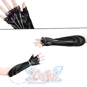 Rumi Cosplay Costume KILLER Black Suit wear gloves