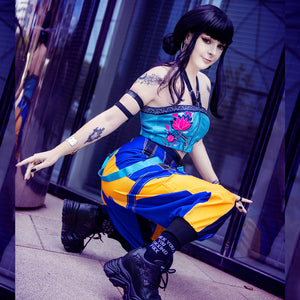 Kpop Zoey cosplay costume: colorful outfits, girl cosplayer show