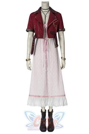 Crisis Core - Final Fantasy Vii Aerith Gainsborough Cosplay Costume Mp005508 Costumes
